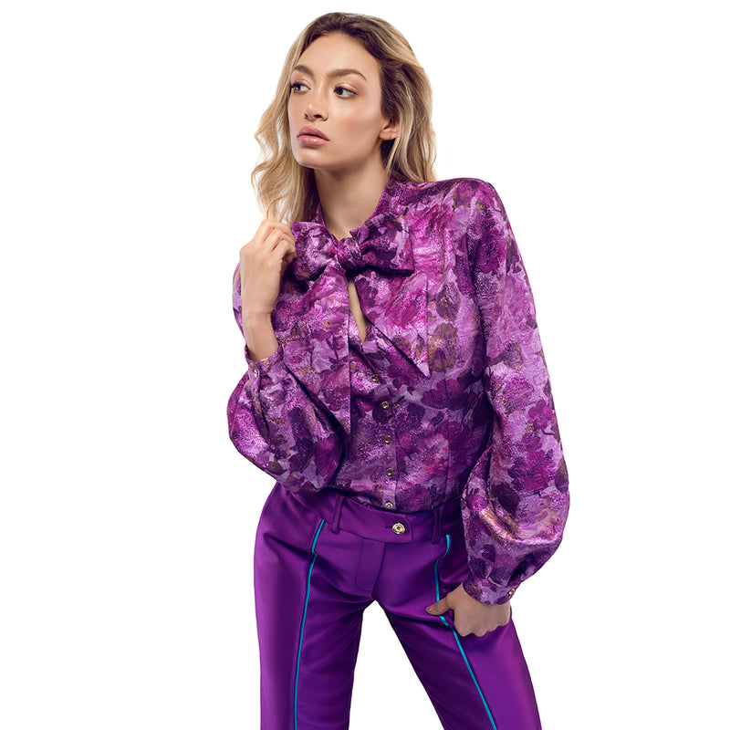 Flowerbomb Blouse- Fiore Lila